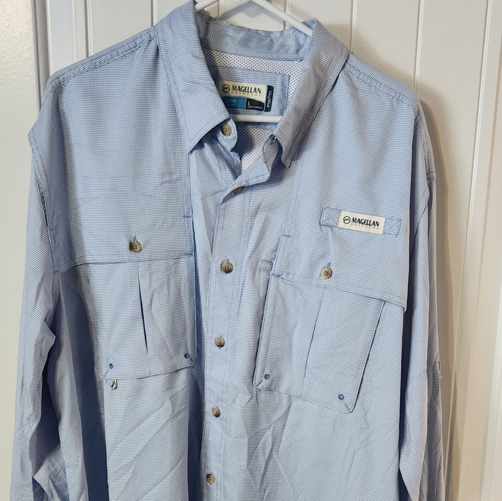 Magellan outdoors men's fish gear shirt large